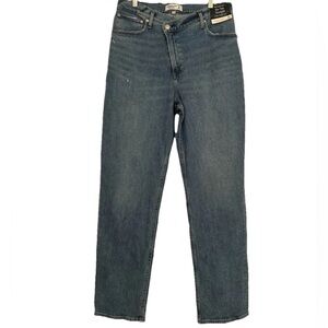 Abercrombie & Fitch Curve Love The 90s Straight Ultra High Rise Womens 32/14Long